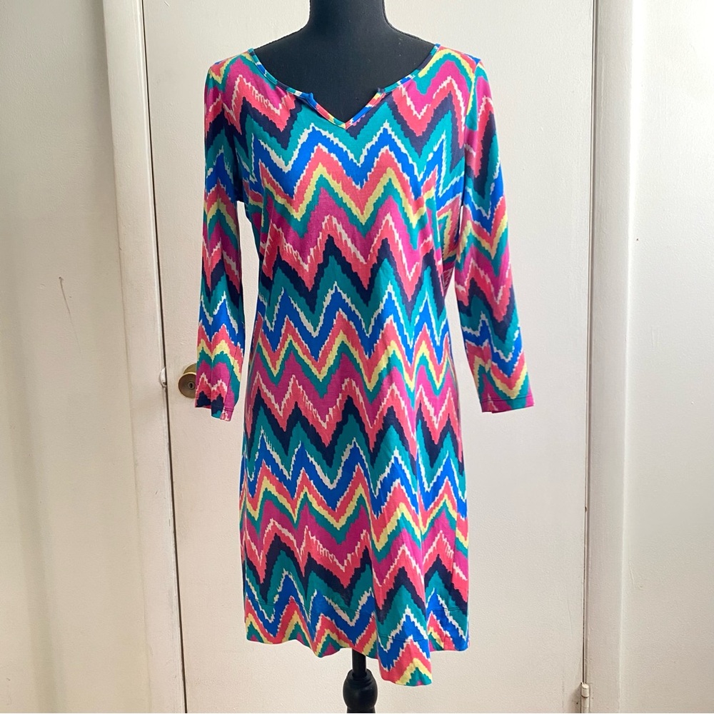 Lilly Pulitzer Small Colorful Chevron Print Dress